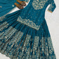 Embroidered Chinnon Silk Lehenga Set with Dupatta