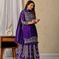 Embroidered Chinnon Silk Lehenga Set with Dupatta
