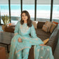 Embroidered Chinnon Silk Suit Set with Tissue Silk Dupatta