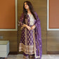 Embroidered Chinnon Straight Suit Set