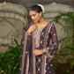 Embroidered Chinnon Straight Suit Set
