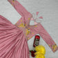 Embroidered Chinon Gown