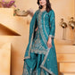 Embroidered Chinon Kurta Sharara Set