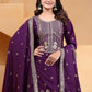 Embroidered Chinon Kurta Sharara Set
