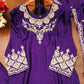 Embroidered Chinon Kurta Sharara Set