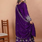 Embroidered Chinon Kurta Sharara Set