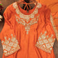 Embroidered Chinon Kurta Sharara Set