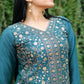 Embroidered Chinon Kurta Sharara Set