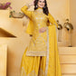 Embroidered Chinon Kurta Sharara Set