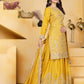 Embroidered Chinon Kurta Sharara Set