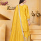 Embroidered Chinon Kurta Sharara Set