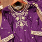 Embroidered Chinon Kurta Sharara Set