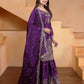 Embroidered Chinon Kurta Sharara Set