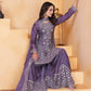 Embroidered Chinon Kurta Sharara Set