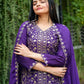 Embroidered Chinon Kurta Sharara Set