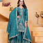 Embroidered Chinon Kurta Sharara Set