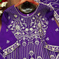 Embroidered Chinon Kurta Sharara Set
