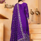 Embroidered Chinon Kurta Sharara Set