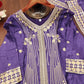 Embroidered Chinon Kurta Sharara Set