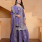 Embroidered Chinon Kurta Sharara Set