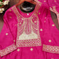 Embroidered Chinon Kurta Sharara Set