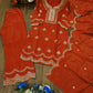 Embroidered Chinon Kurta Sharara Set