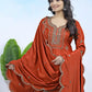 Embroidered Chinon Kurta Sharara Set