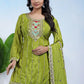 Embroidered Chinon Kurta Sharara Set