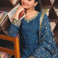 Embroidered Chinon Kurta Sharara Set
