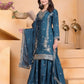 Embroidered Chinon Kurta Sharara Set