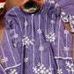 Embroidered Chinon Kurta Sharara Set