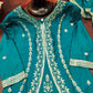 Embroidered Chinon Kurta Sharara Set