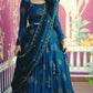Embroidered Chinon Lehenga Choli Set with Dupatta