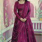 Embroidered Chinon Lehenga Choli Set with Dupatta