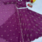 Embroidered Chinon Lehenga Choli Set with Dupatta
