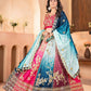 Embroidered Chinon Lehenga Choli with Dupatta for Wedding and Festive Wear