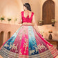 Embroidered Chinon Lehenga Choli with Dupatta for Wedding and Festive Wear