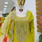 Embroidered Chinon Sharara Suit Set