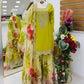Embroidered Chinon Sharara Suit Set