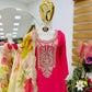 Embroidered Chinon Sharara Suit Set