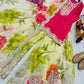 Embroidered Chinon Sharara Suit Set