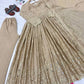 Embroidered Chinon Silk Anarkali Set