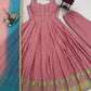Embroidered Chinon Silk Anarkali Set with Dupatta