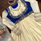 Embroidered Chinon Silk Anarkali Suit Set with Koti for Wedding and Festive Wear