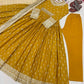 Embroidered Chinon Silk Gown Set