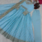 Embroidered Chinon Silk Gown Set