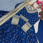 Embroidered Chinon Silk Gown Set