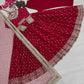 Embroidered Chinon Silk Gown Set