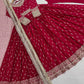 Embroidered Chinon Silk Gown Set