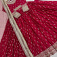 Embroidered Chinon Silk Gown Set